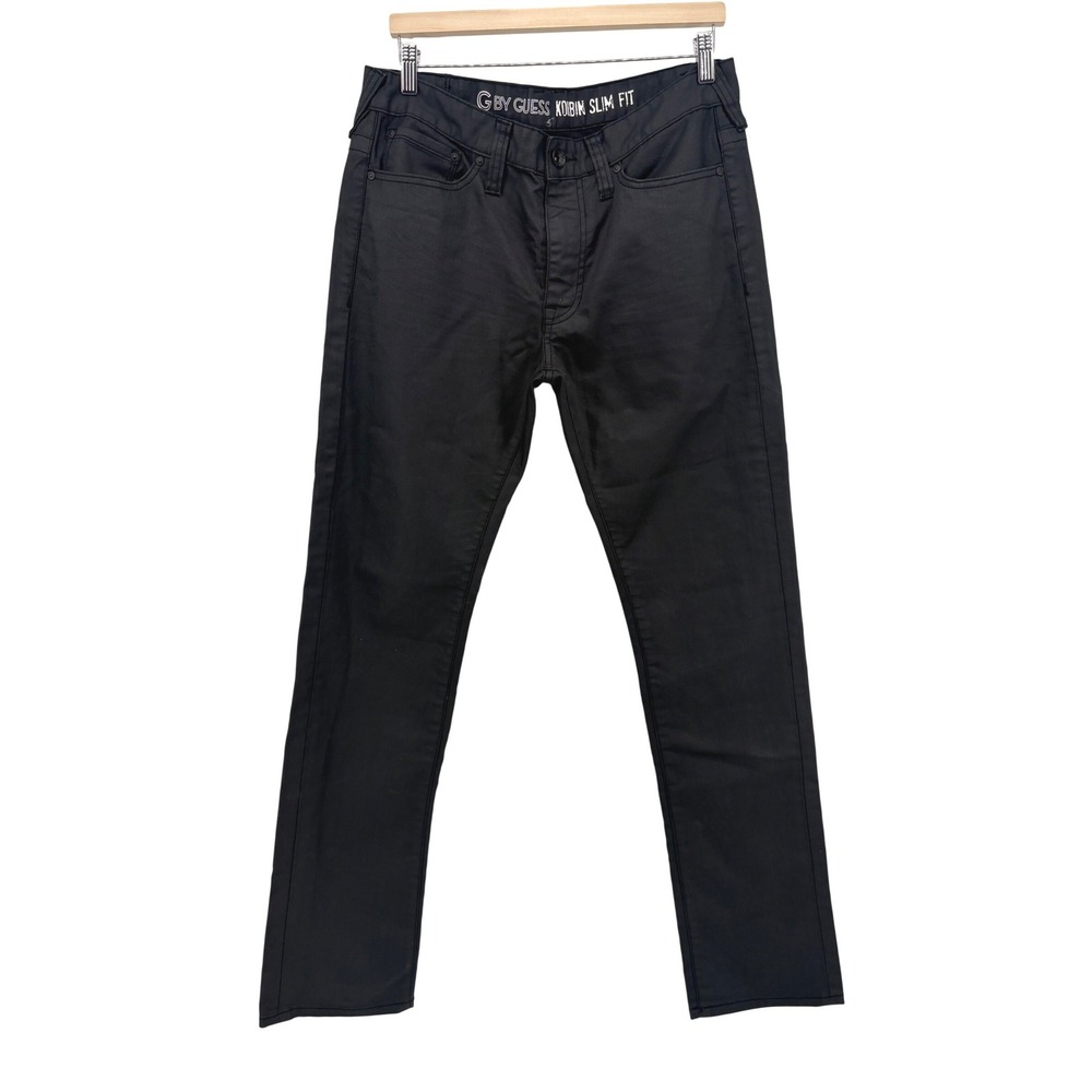 G BY GUESS Korbin Slim Fit Mens Size 34 Black Wash Denim Pants‎